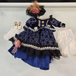 Goldenvale 1-2000 Porcelain Doll 5 Pieces Outfit As Is